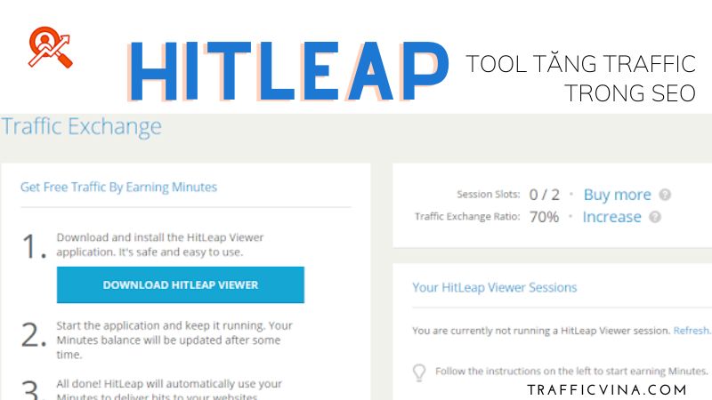 hitleap - tool tăng traffic trong SEO